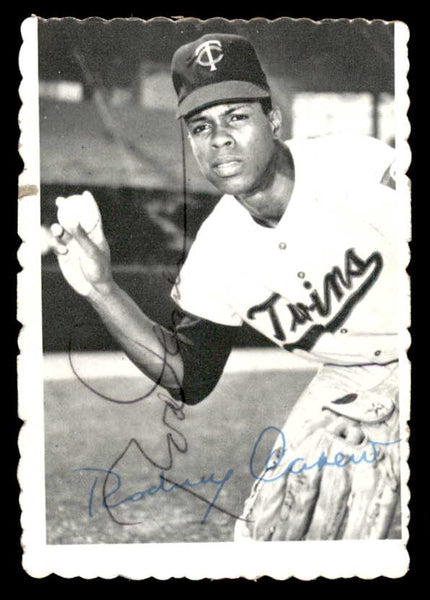 1969 Topps Deckle Edge #012 Rod Carew Twins Signed Autographed