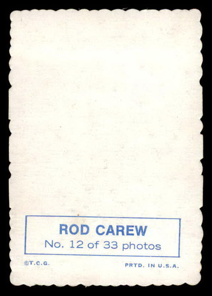 1969 Topps Deckle Edge #012 Rod Carew Twins Signed Autographed
