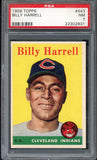 1958 Topps Baseball #443 Billy Harrell Indians PSA 7 NM 546547