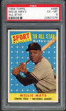 1958 Topps Baseball #486 Willie Mays A.S. Giants PSA 6 EX-MT 546550
