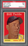 1958 Topps Baseball #023 Bill Tuttle A's PSA 7 NM 546551