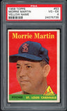 1958 Topps Baseball #053 Morrie Martin Cardinals PSA 4 VG-EX Yellow Letter 546585