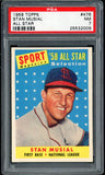 1958 Topps Baseball #476 Stan Musial A.S. Cardinals PSA 7 NM 546586