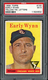 1958 Topps Baseball #100 Early Wynn White Sox PSA 5 EX Yellow Letter 546592