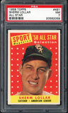 1958 Topps Baseball #491 Sherm Lollar A.S. White Sox PSA 7 NM 546601