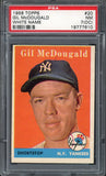 1958 Topps Baseball #020 Gil McDougald Yankees PSA 7 NM oc 546623