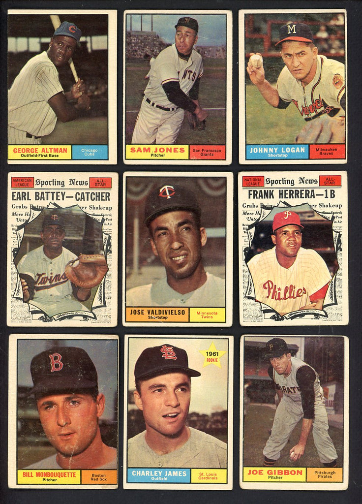 1961 Topps High Number Set Lot 16 Diff Low Grade 546646