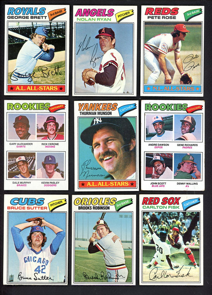 1977 Topps Baseball Complete Set EX+/EX-MT Dawson Ryan Murphy 546647