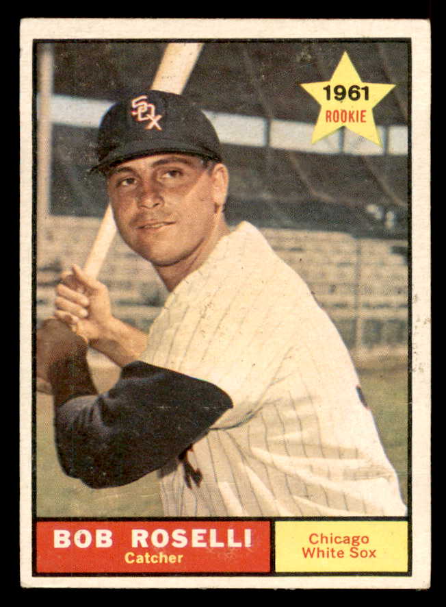 1961 Topps Baseball #529 Bob Roselli White Sox Fair 546650