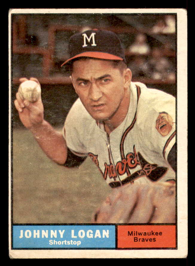 1961 Topps Baseball #524 Johnny Logan Braves VG 546653