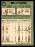 1967 Topps Baseball #582 Jim Owens Astros VG 546654