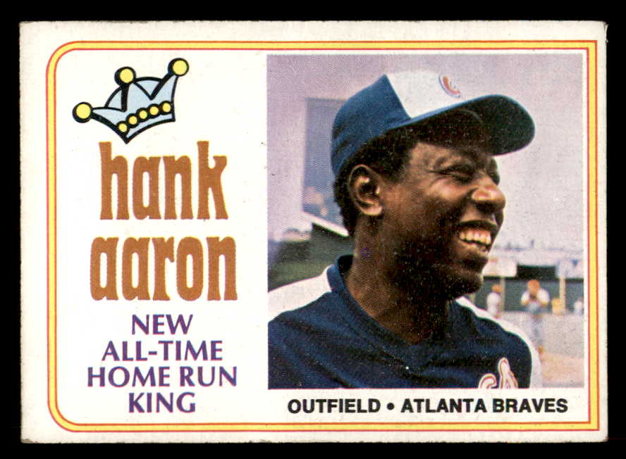 1974 Topps Baseball #001 Hank Aaron Braves VG-EX 546658