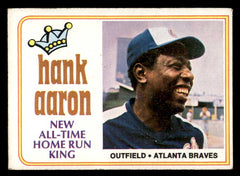 1974 Topps Baseball #001 Hank Aaron Braves VG-EX 546658