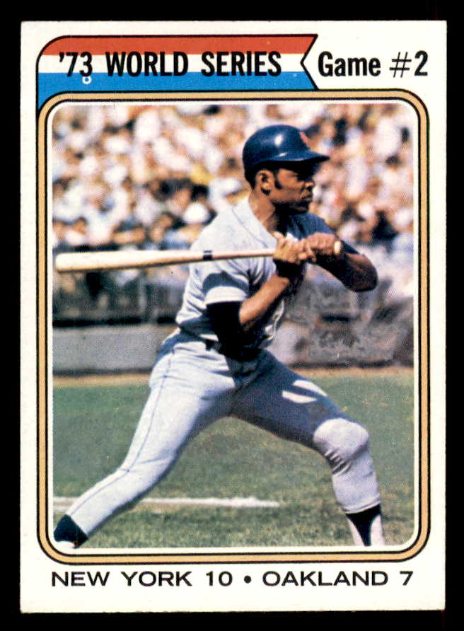 1974 Topps Baseball #473 World Series Game 2 Willie Mays NR-MT 546668