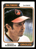 1974 Topps Baseball #160 Brooks Robinson Orioles VG-EX 546673