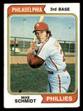1974 Topps Baseball #283 Mike Schmidt Phillies VG 546675