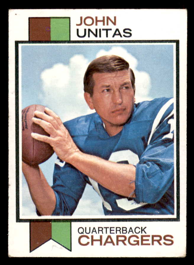 1973 Topps Football #455 John Unitas Chargers VG-EX 546684