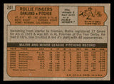 1972 Topps Baseball #241 Rollie Fingers A's VG-EX 546688
