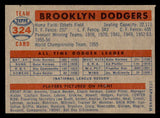1957 Topps Baseball #324 Brooklyn Dodgers Team EX-MT 546702