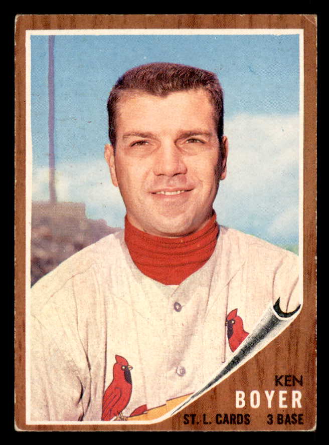 1962 Topps Baseball #370 Ken Boyer Cardinals VG-EX 546705