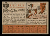 1962 Topps Baseball #370 Ken Boyer Cardinals VG-EX 546705