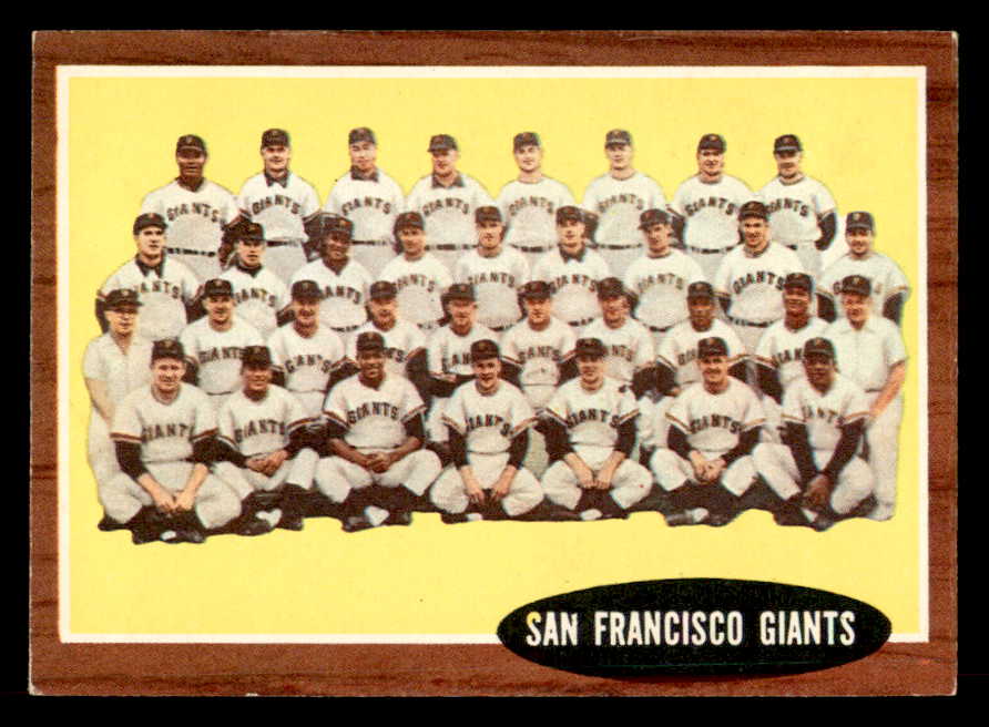 1962 Topps Baseball #226 San Francisco Giants Team VG-EX 546708