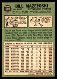 1967 Topps Baseball #510 Bill Mazeroski Pirates NR-MT 546720