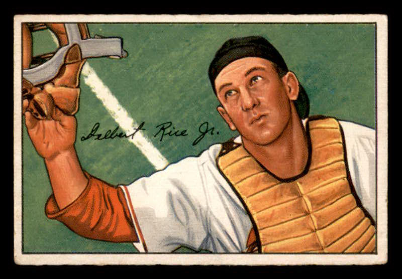 1952 Bowman Baseball #107 Del Rice Cardinals VG-EX 546728