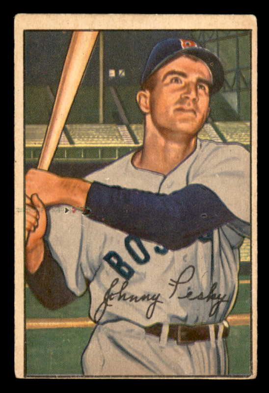 1952 Bowman Baseball #045 Johnny Pesky Red Sox VG-EX 546734
