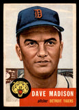 1953 Topps Baseball #099 Dave Madison Tigers VG-EX 546745