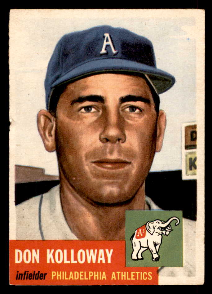 1953 Topps Baseball #097 Don Kolloway A's VG-EX 546746