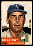 1953 Topps Baseball #097 Don Kolloway A's VG-EX 546746