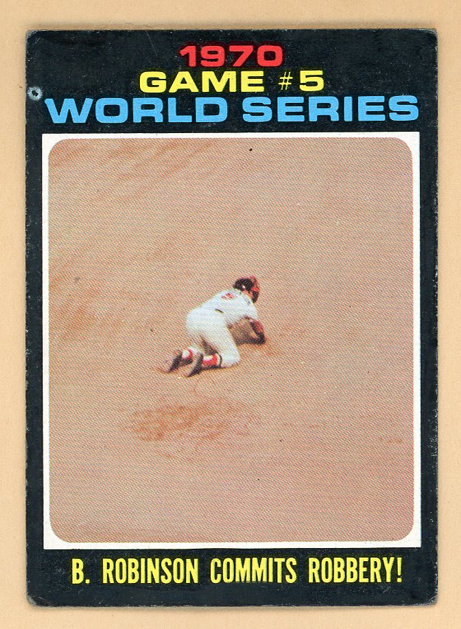1971 Topps Baseball #331 World Series Game 5 Brooks Robinson VG-EX 546757