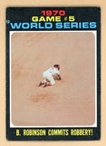 1971 Topps Baseball #331 World Series Game 5 Brooks Robinson VG-EX 546757