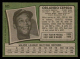 1971 Topps Baseball #605 Orlando Cepeda Braves EX 546759