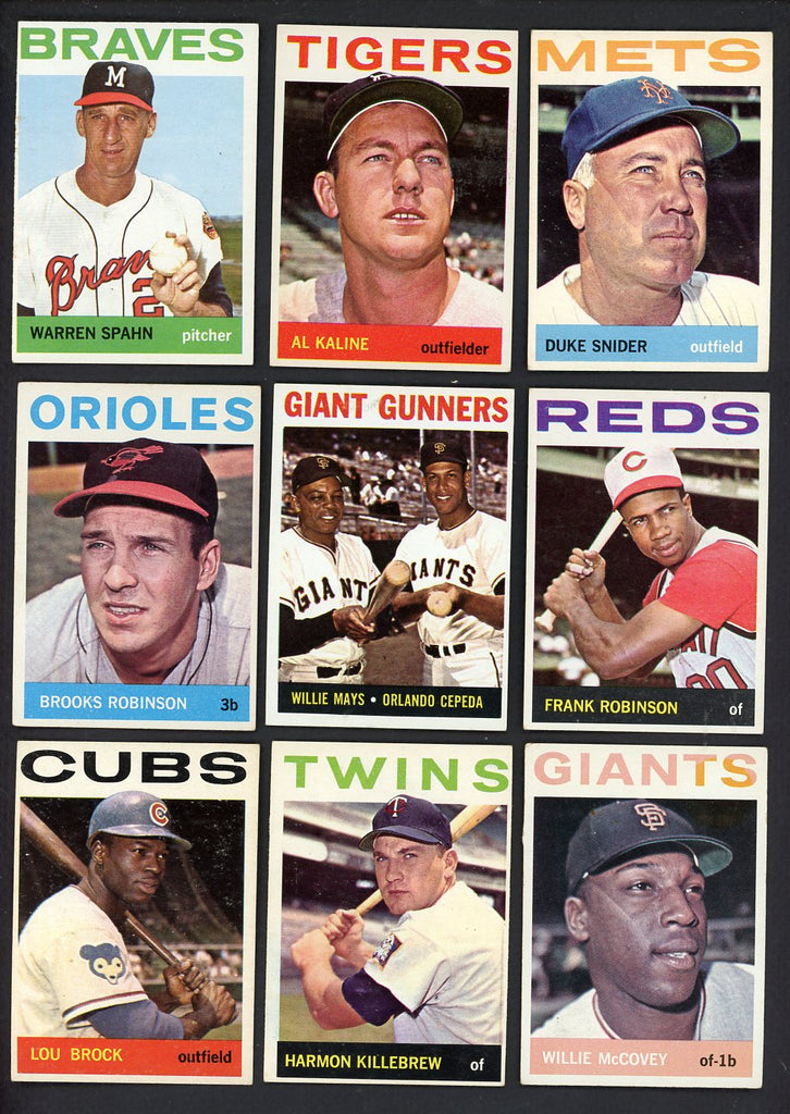 1964 Topps Set Lot 540 Diff VG-EX/EX Snider Spahn Kaline 546771