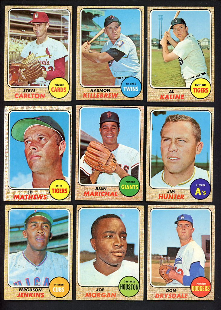 1968 Topps Set Lot 535 Diff VG-EX/EX Kaline Killebrew Carlton 546772