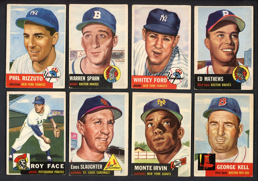 1953 Topps Set Lot 214 Diff VG-EX Ford Rizzuto Spahn Mathews 546775