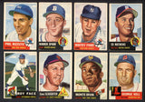 1953 Topps Set Lot 214 Diff VG-EX Ford Rizzuto Spahn Mathews 546775