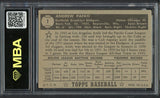 1952 Topps Baseball #001 Andy Pafko Dodgers MBA 3 VG Black 546786