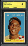 1958 Topps Baseball #005 Willie Mays Giants MBA 4 VG-EX 546787
