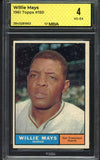 1961 Topps Baseball #150 Willie Mays Giants MBA 4 VG-EX 546788