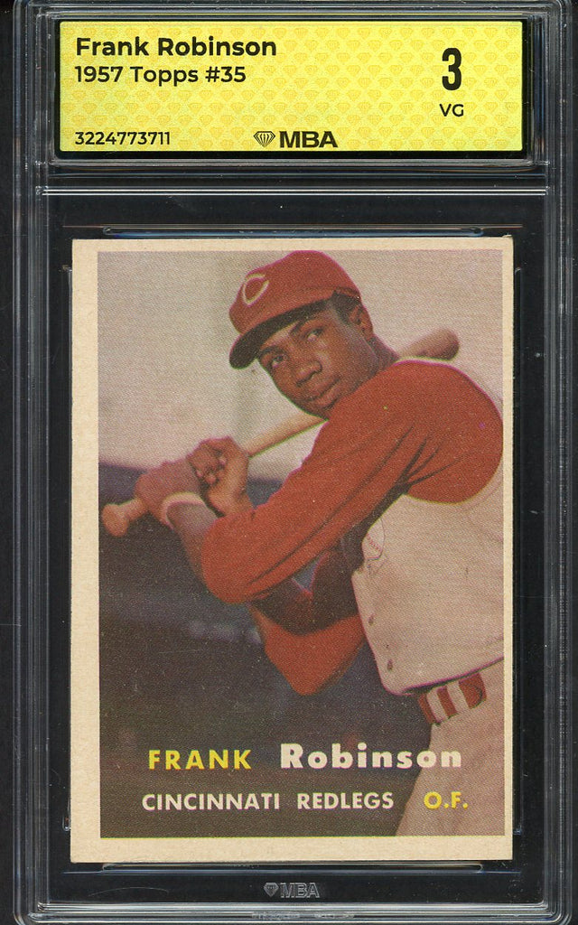 1957 Topps Baseball #035 Frank Robinson Reds MBA 3 VG 546796