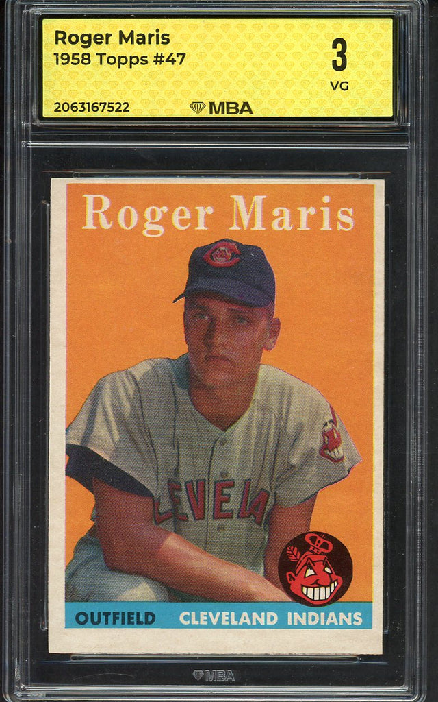 1958 Topps Baseball #047 Roger Maris Indians MBA 3 VG 546799