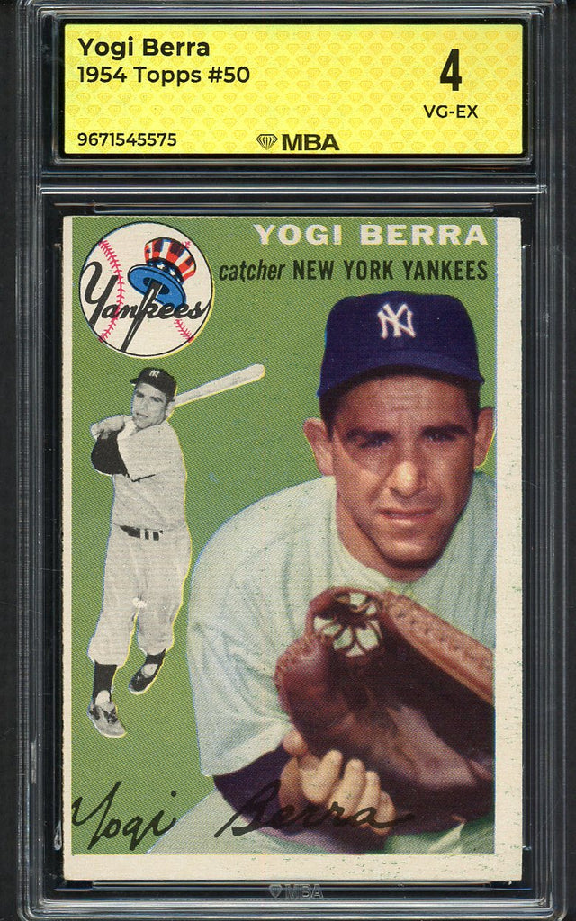1954 Topps Baseball #050 Yogi Berra Yankees MBA 4 VG-EX 546805