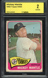1965 Topps Baseball #350 Mickey Mantle Yankees MBA 2 GD 546806
