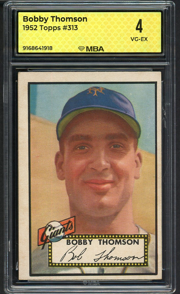 1952 Topps Baseball #313 Bobby Thomson Giants MBA 4 VG-EX 546807