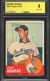 1963 Topps Baseball #210 Sandy Koufax Dodgers MBA 4 VG-EX 546808