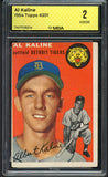 1954 Topps Baseball #201 Al Kaline Tigers MBA 2 GD 546814