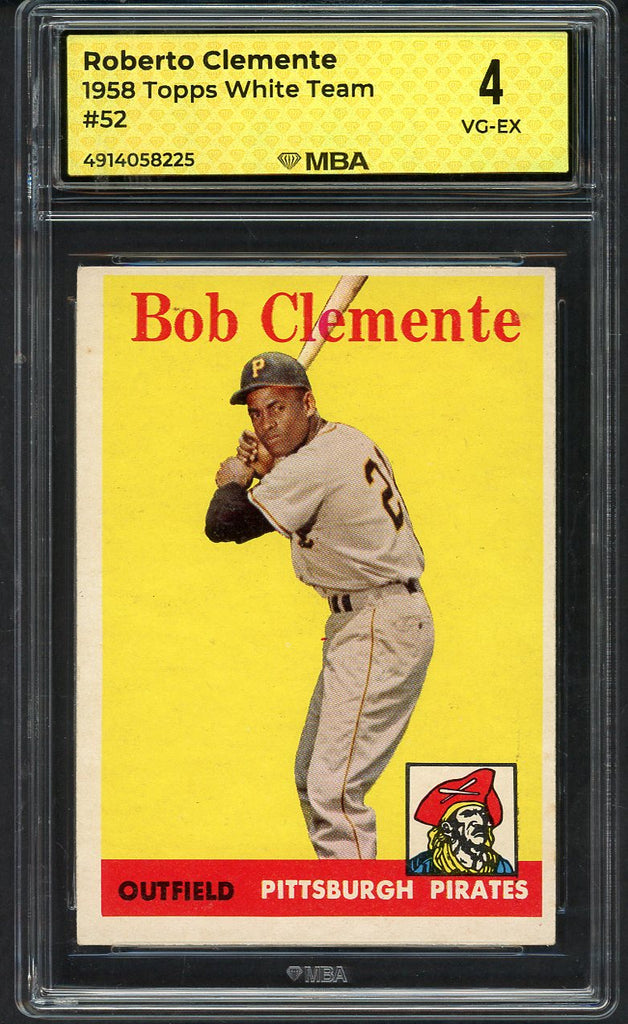 1958 Topps Baseball #052 Roberto Clemente Pirates MBA 4 VG-EX 546818